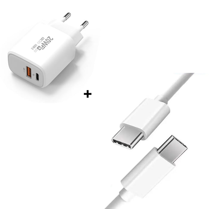 20W Schnellladegerät für Apple iPhone X 11 12 13 14 15 Pro Max USB-C Anschluss