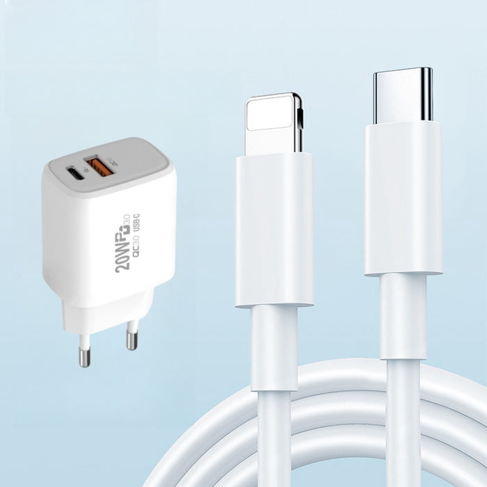 20W Schnellladegerät für Apple iPhone X 11 12 13 14 15 Pro Max USB-C Anschluss