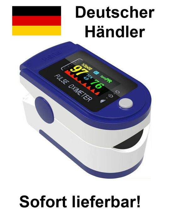 Finger Pulsoximeter SPO2 OLED Puls Oximeter Monitor Messgerät Sauerstoff Blut DE